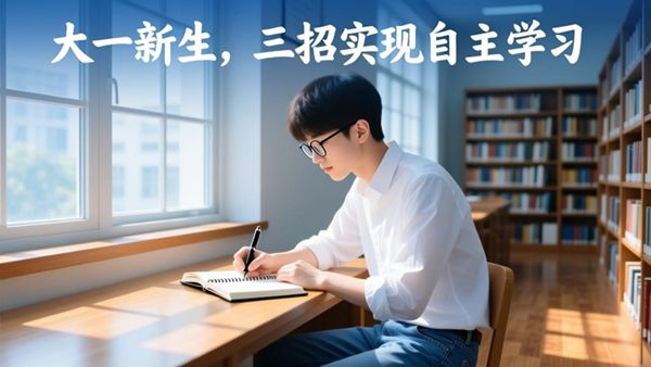 大一新生,三招实现自主学习